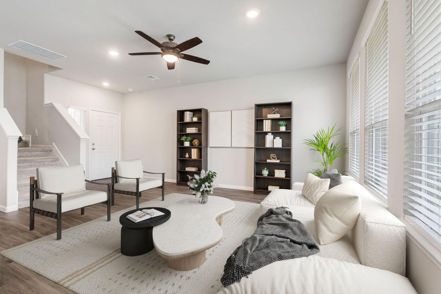 Furnished interior view inside a new home in Madison Bend, Conroe (Image 26). Furnished interior view inside a new home in Madison Bend, Conroe (Image 26).