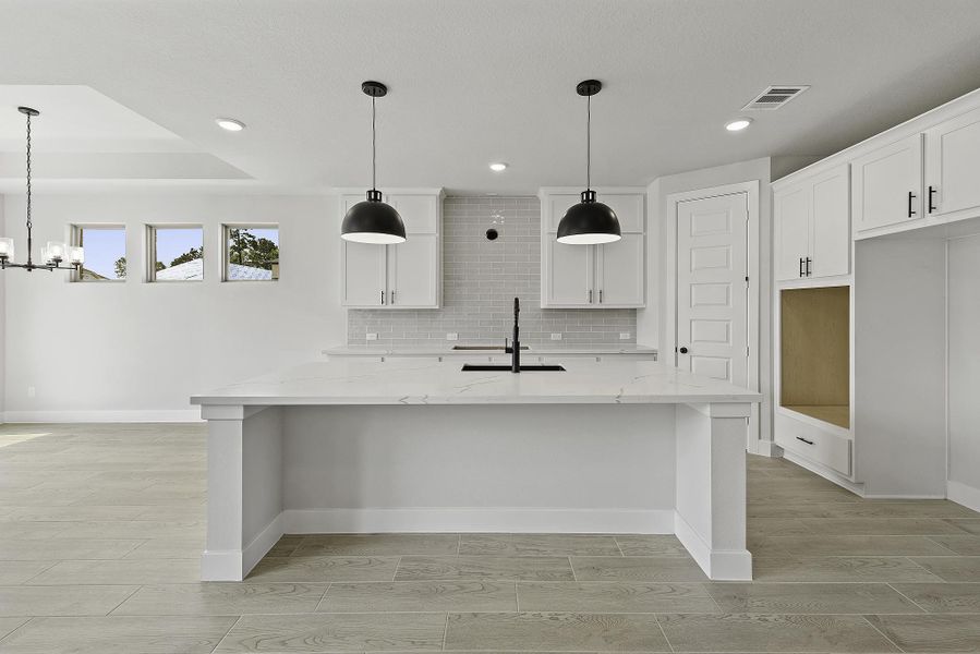 Furnished interior view inside a new home in The Trails, New Caney (Image 7).