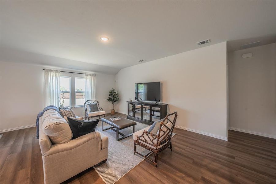 Furnished interior view inside a new home in Craftsman’s Corner, Cleburne (Image 12).