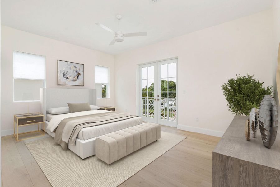 Virtually Staged Bedroom 4