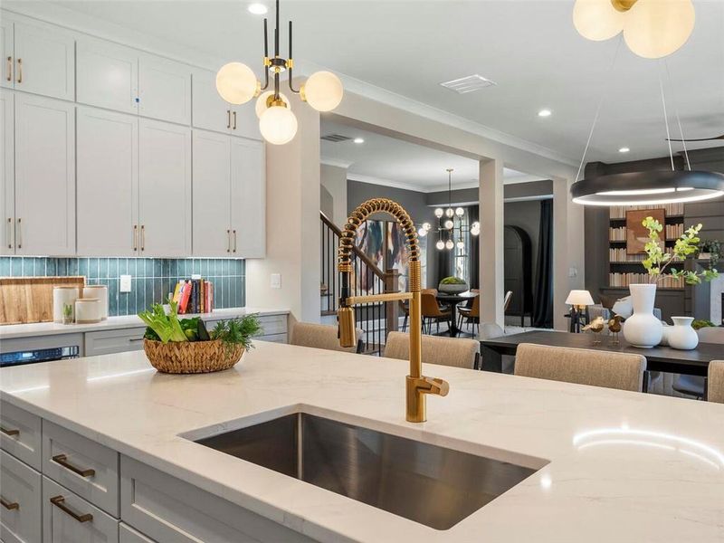 Furnished interior view inside a new home in , Suwanee (Image 56).