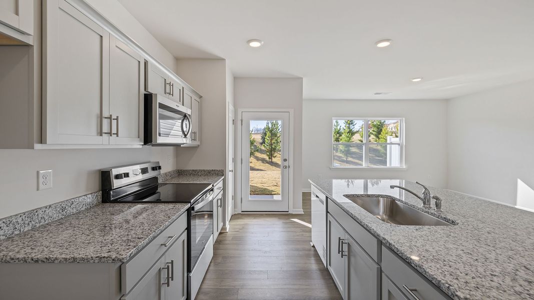 Furnished interior view inside a new home in Brookside Ridge Townhomes, Greer (Image 11).