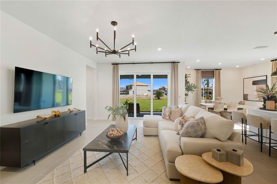 Furnished interior view inside a new home in Brystol North at Wylder, Port St. Lucie (Image 12).