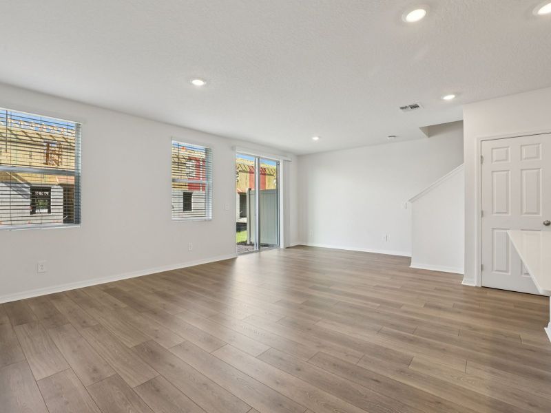 Spacious, unfurnished interior of a new home in The Meadow at Crossprairie Townes, St. Cloud (Image 8). Spacious, unfurnished interior of a new home in The Meadow at Crossprairie Townes, St. Cloud (Image 8).