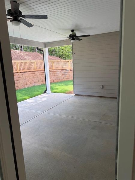 Exterior details and patio area of a home in The Fields of Walnut Creek, Pendergrass (Image 15). Exterior details and patio area of a home in The Fields of Walnut Creek, Pendergrass (Image 15).