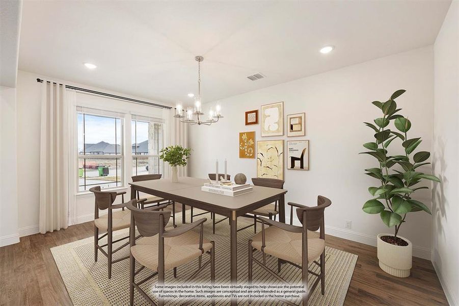 Furnished interior view inside a new home in Wildflower Ranch 60-65, Fort Worth (Image 6).