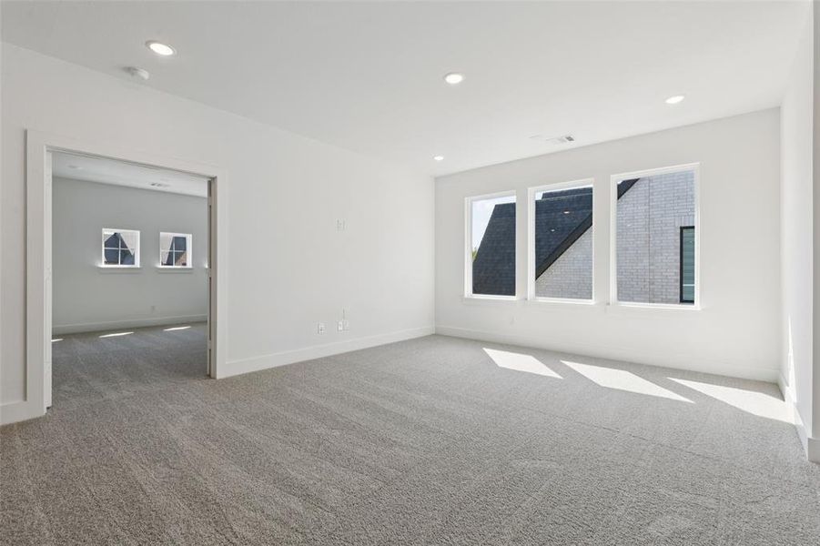 Upstairs you'll find a spacious, light filled game room paired with oversized media room that creates the perfect family entertainment zone!