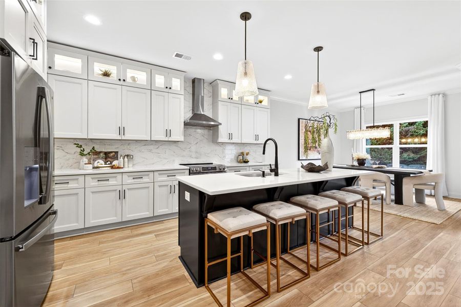 Furnished interior view inside a new home in , Mooresville (Image 6).