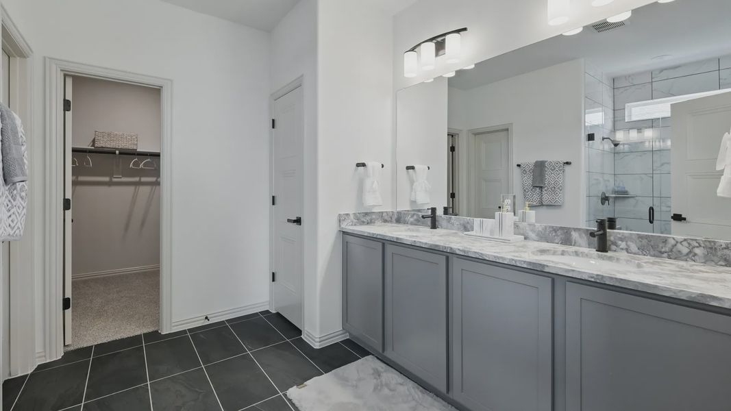 Furnished interior view inside a new home in Westridge Journey, McKinney (Image 13).