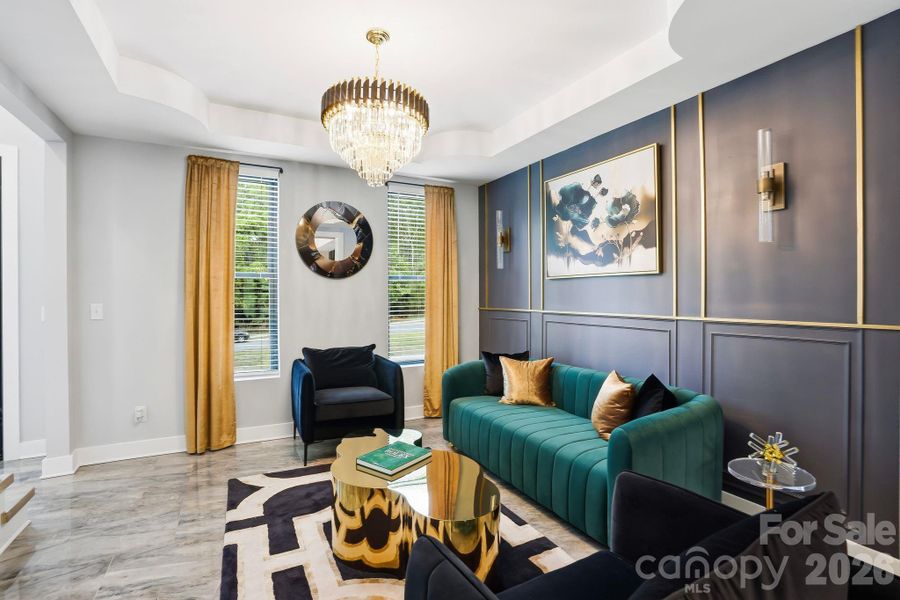 Furnished interior view inside a new home in , Charlotte (Image 24).