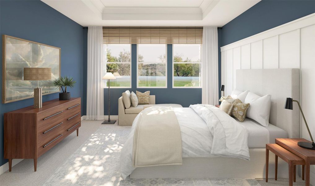 Private primary suite (*Artist rendering used for illustration purposes only.)