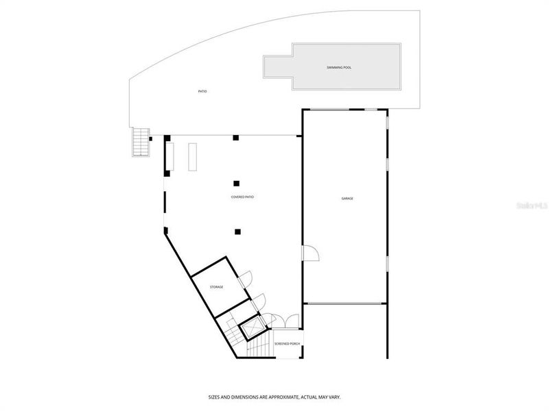2D floor plan layout of this home in , St. Petersburg, FL (Image 35).