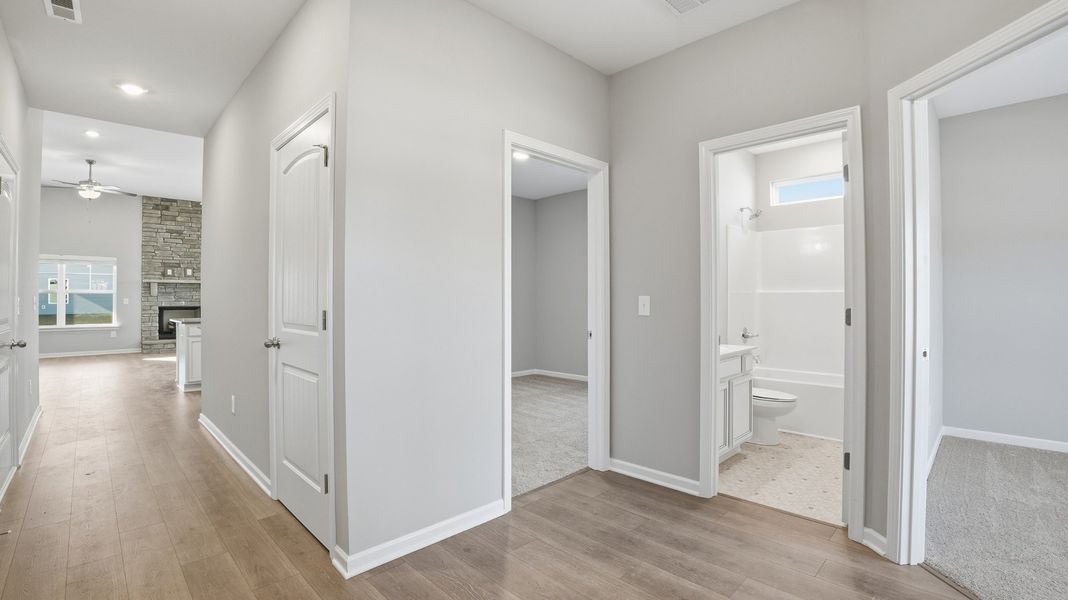 looking from the front door into the foyer