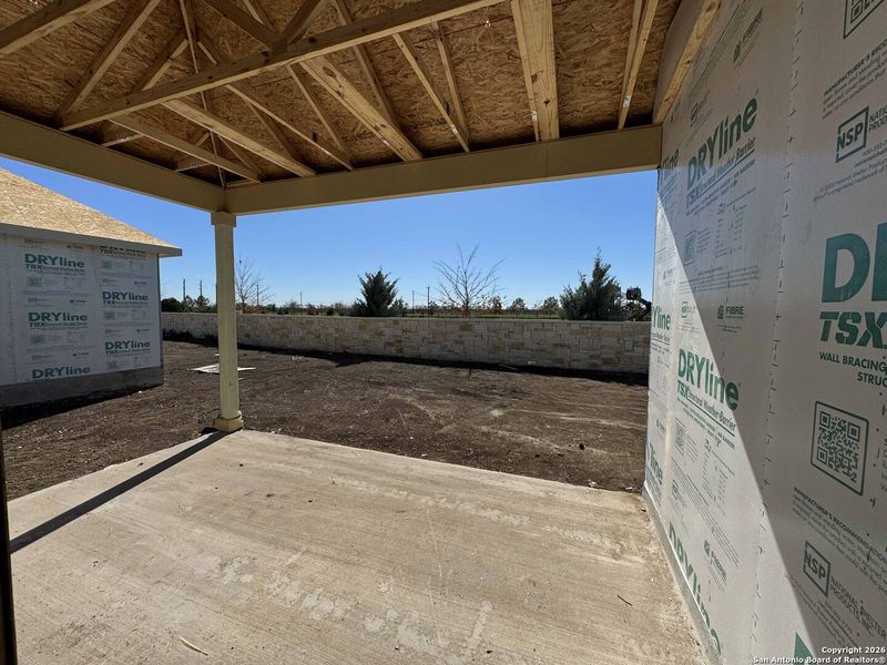 In-progress construction of a new home in Enclave at Hennersby Hollow 50's, San Antonio, TX (Image 16).