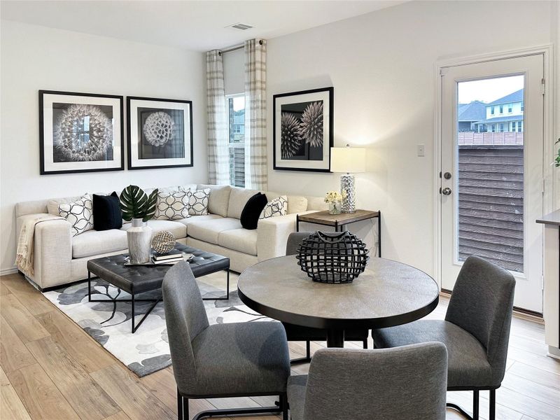 Furnished interior view inside a new home in Meadowlark Preserve, Pflugerville (Image 3).
