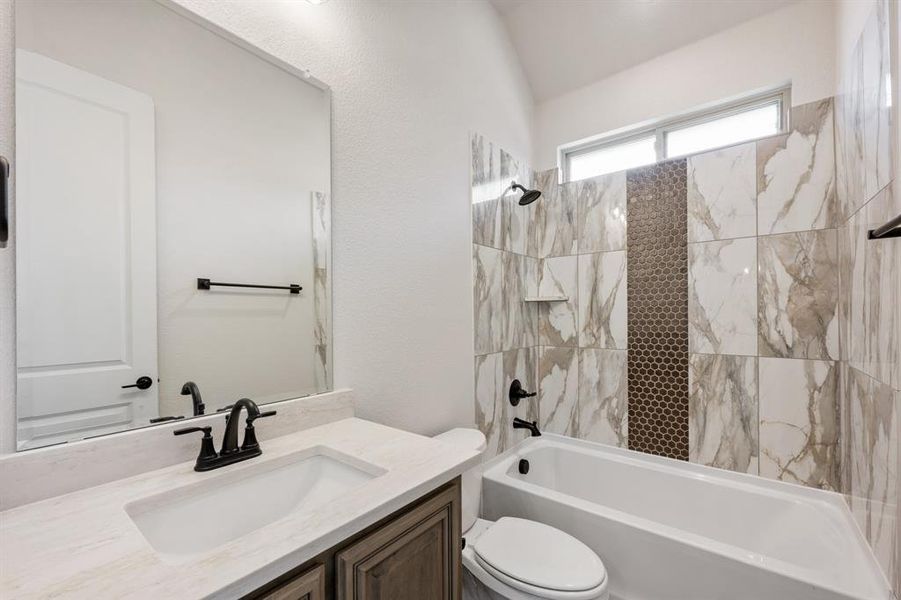 Furnished interior view inside a new home in Abe's Landing, Granbury (Image 9).