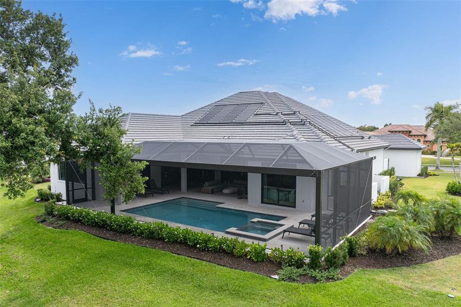 Exterior details and patio area of a home in , Parrish (Image 35).