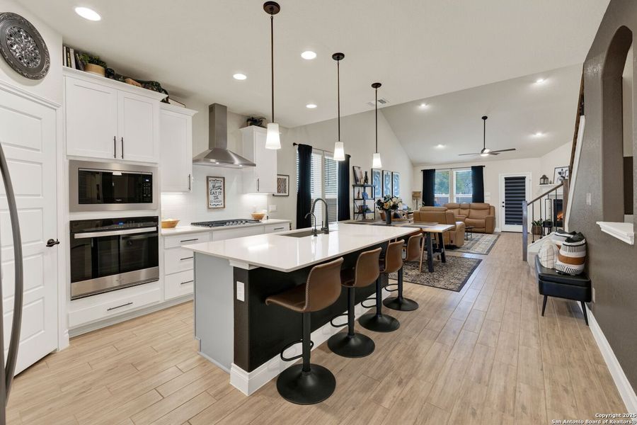 Furnished interior view inside a new home in , New Braunfels (Image 27).
