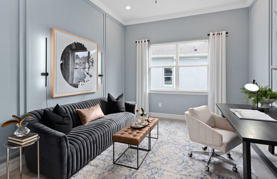 Furnished interior view inside a new home in Del Webb Oasis, Winter Garden (Image 5).