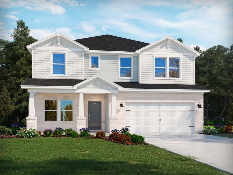 Representative exterior photo of a completed home built from the Johnson by Meritage Homes in Waterside, Longs, SC (Image 17).