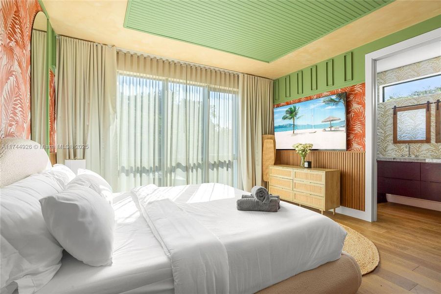 Furnished interior view inside a new home in , Miami (Image 16).