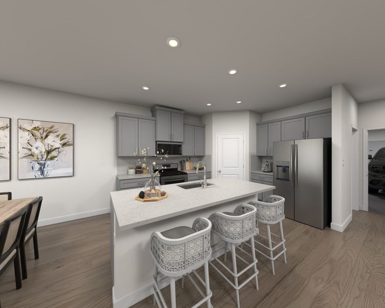 Furnished interior view inside a new home in Buffalo Ridge, Newton (Image 3).