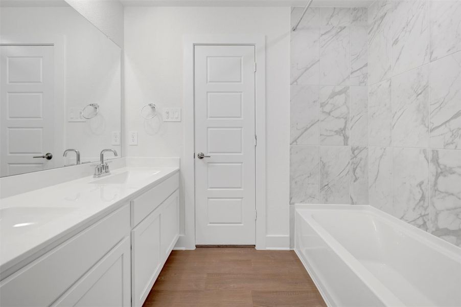 Furnished interior view inside a new home in Sorella, Tomball (Image 12).