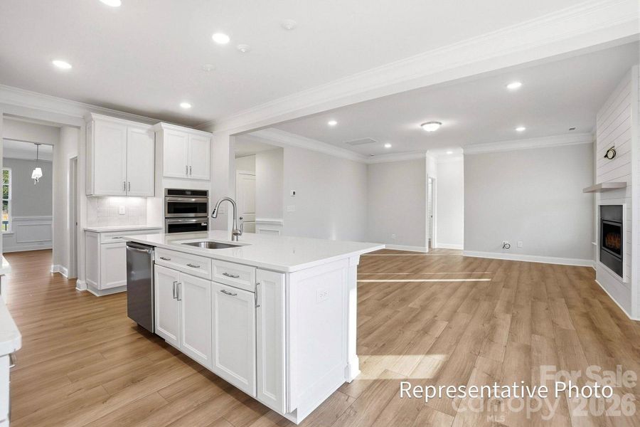 Furnished interior view inside a new home in Waterford Commons, Rock Hill (Image 3).