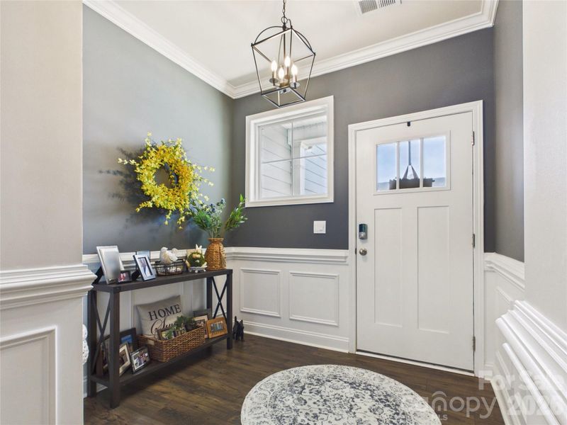 Spacious entry