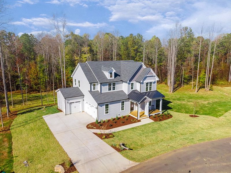 Representative exterior photo of a completed home built from the The Hampton by RobuckHomes in Baylee Ridge, Selma, NC (Image 35). Representative exterior photo of a completed home built from the The Hampton by RobuckHomes in Baylee Ridge, Selma, NC (Image 35).