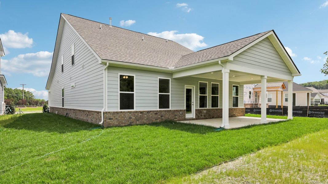 Rear Exterior with covered porch Rear Exterior with covered porch