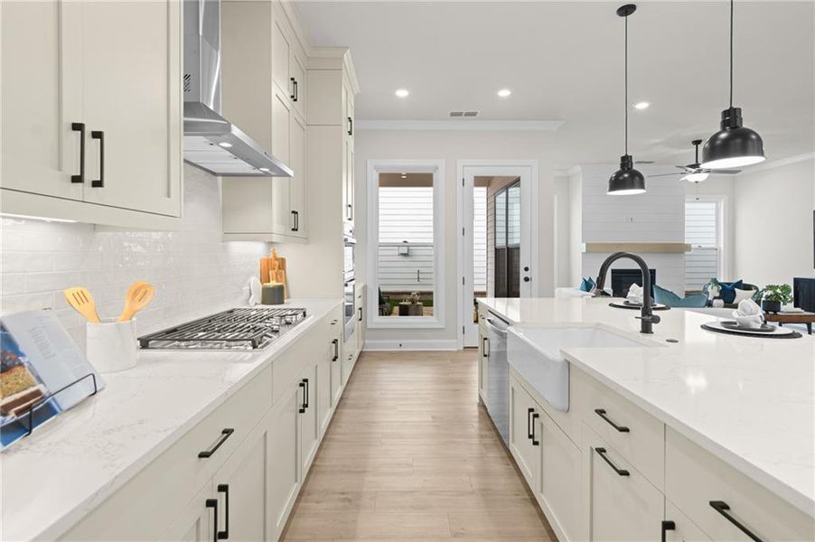 Furnished interior view inside a new home in Promenade at Sawnee Village, Cumming (Image 4).