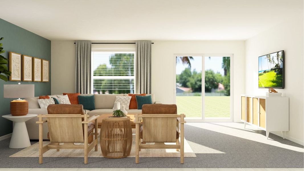 Phoenix plan family room