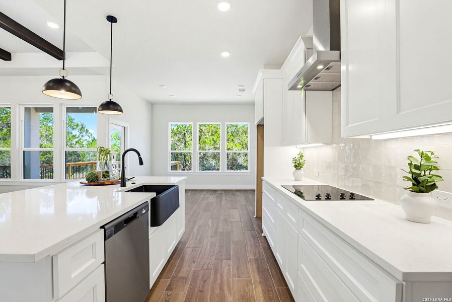 Furnished interior view inside a new home in , Spring Branch (Image 8).