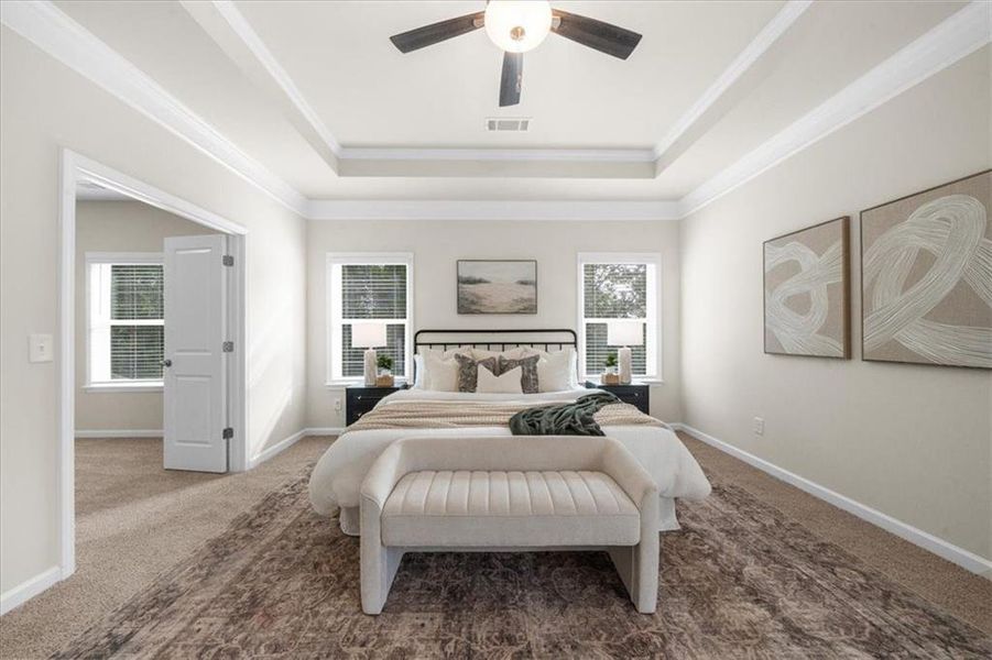 Furnished interior view inside a new home in River Rock, Ball Ground (Image 36).