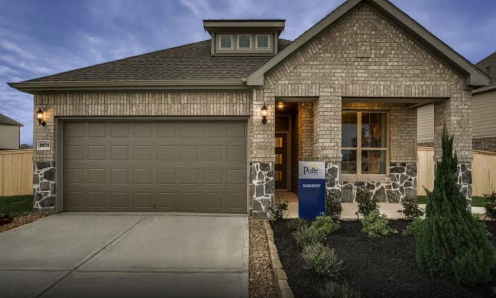 Front exterior of a new home in Ellerden, Tomball, TX, highlighting curb appeal (Image 1). Front exterior of a new home in Ellerden, Tomball, TX, highlighting curb appeal (Image 1).