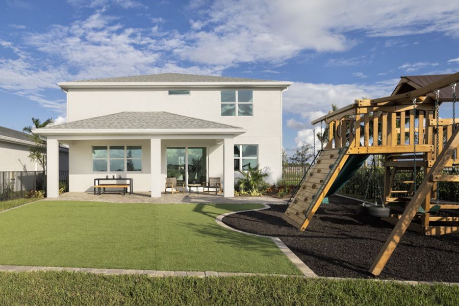 Representative exterior details of a home built from the Shenandoah by Mattamy Homes in Tradition, Port St. Lucie (Image 3).