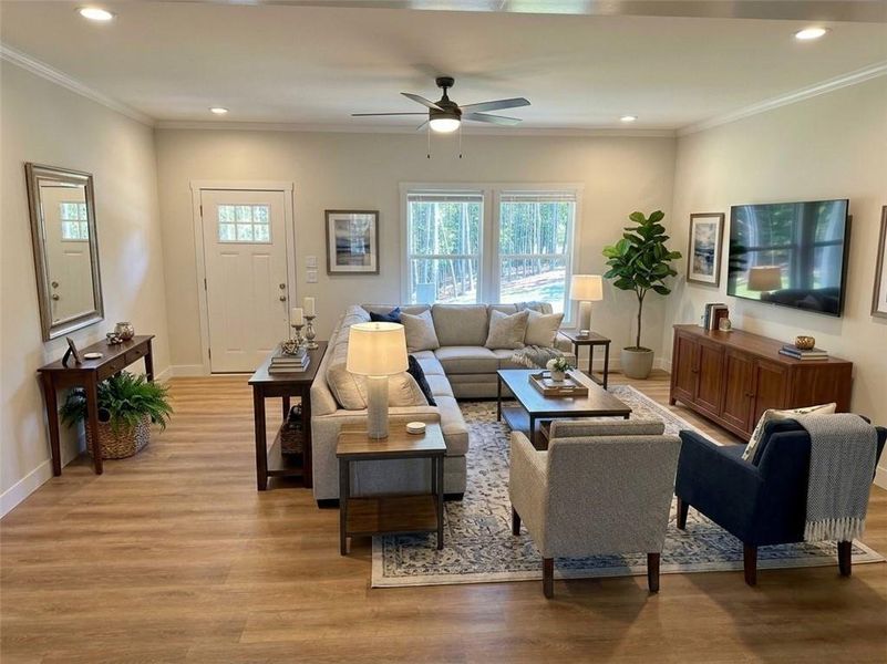 Furnished interior view inside a new home in , Gainesville (Image 12).
