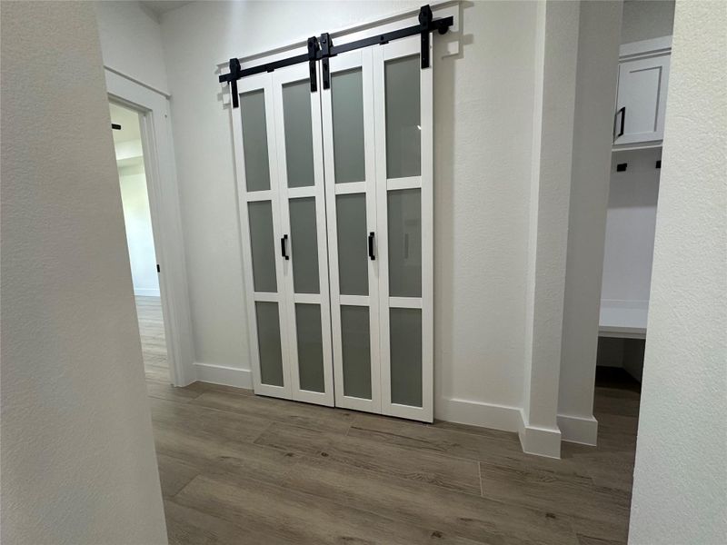 Barn door to pantry