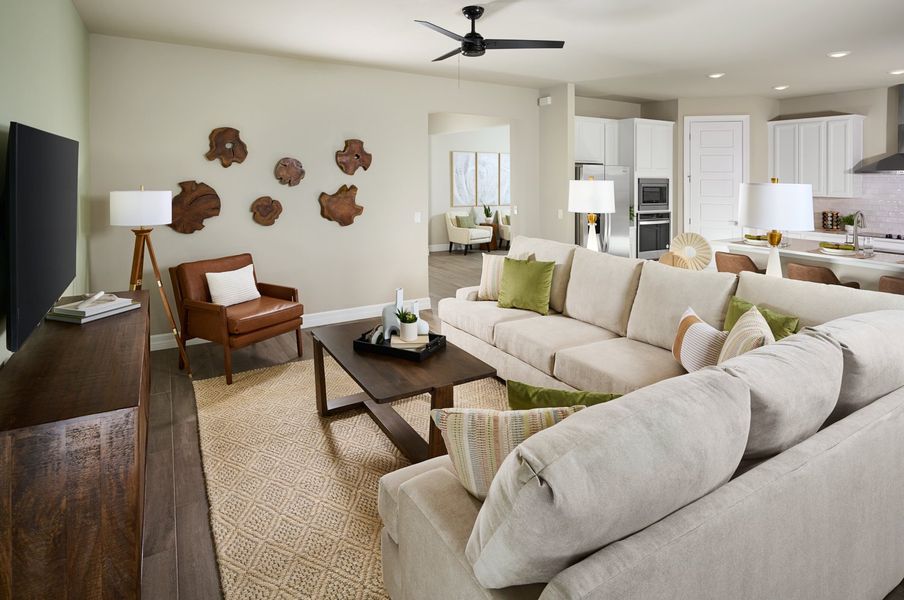 Furnished interior view inside a new home in Crescent Lakes - Signature Series, Punta Gorda (Image 4).