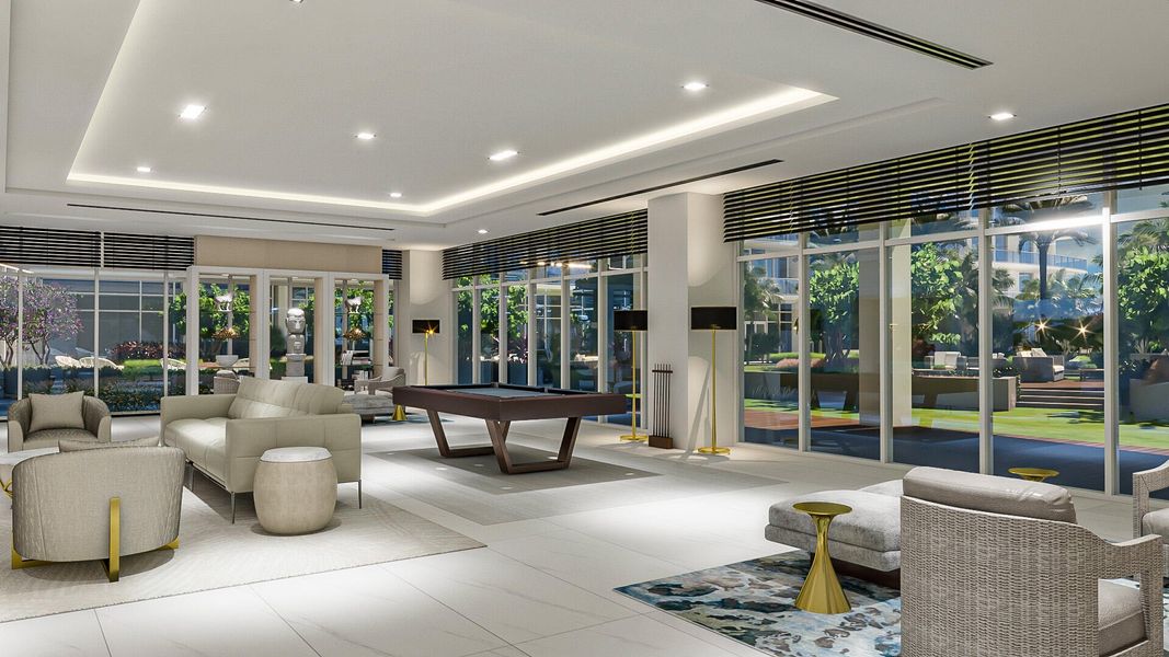 CLUB ROOM - 6TH FLOOR RENDERING