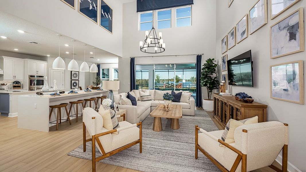 Furnished interior view inside a new home in Lochside, Mount Dora (Image 12). Furnished interior view inside a new home in Lochside, Mount Dora (Image 12).