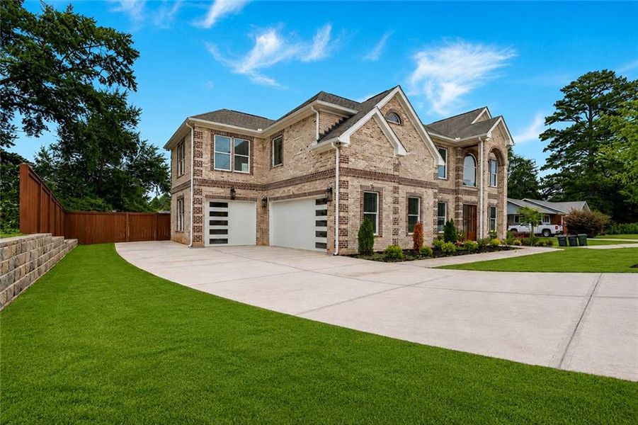 Front exterior of a new home in , Norcross, GA, highlighting curb appeal (Image 25). Front exterior of a new home in , Norcross, GA, highlighting curb appeal (Image 25).