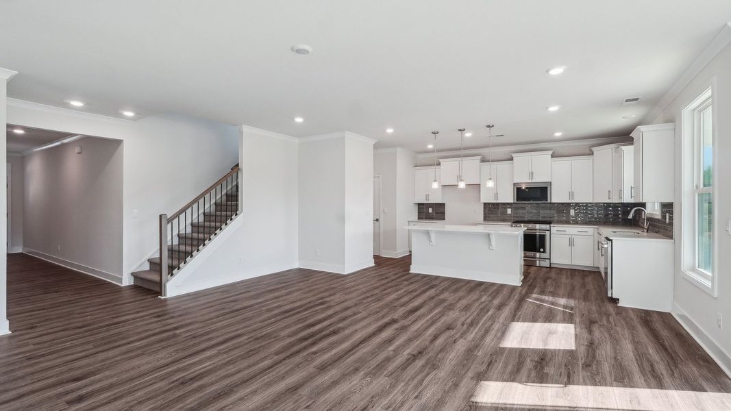 Representative unfurnished interior of a home built from the Willow by D.R. Horton in Westport, York (Image 15).
