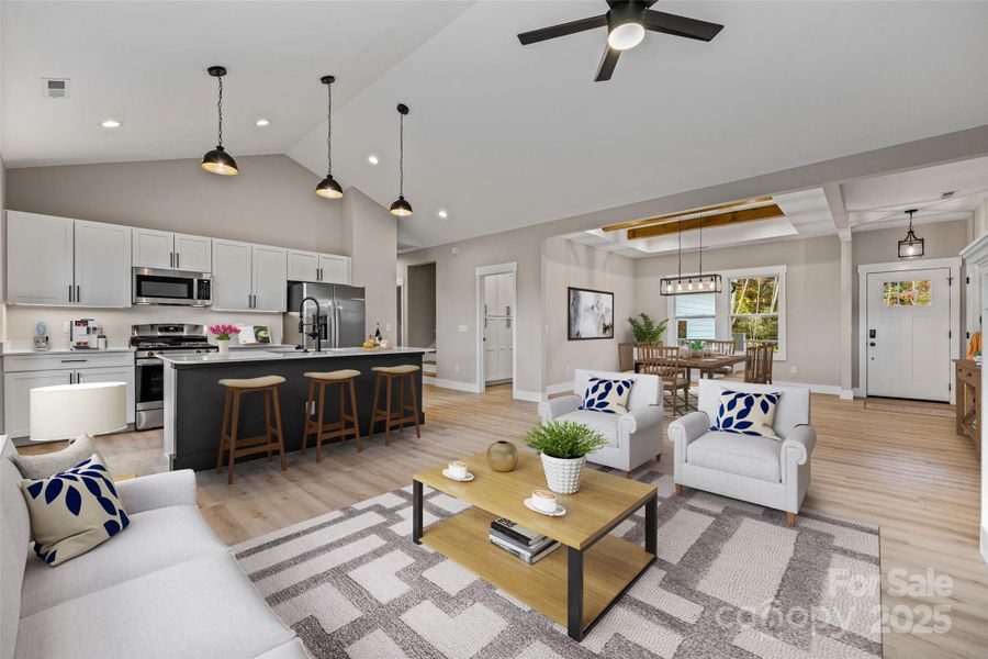 Furnished interior view inside a new home in , Horse Shoe (Image 10). Furnished interior view inside a new home in , Horse Shoe (Image 10).