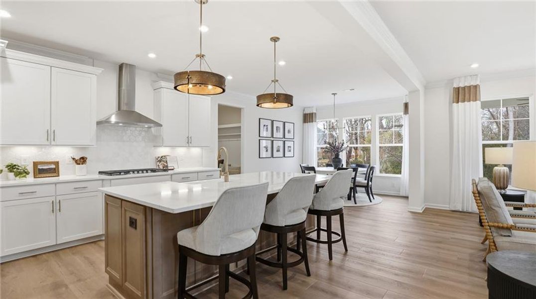 Furnished interior view inside a new home in , Dawsonville (Image 11).