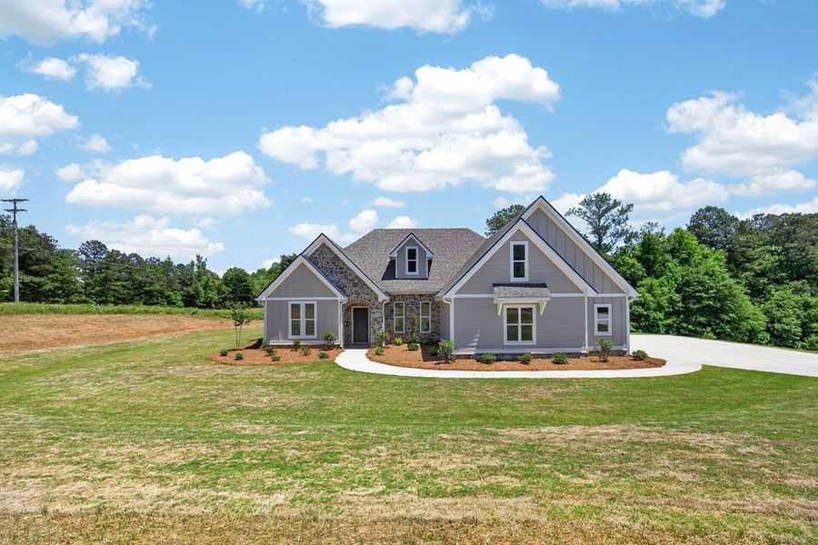 Front exterior of a new home in Hwy 16 South - Carrollton, Carrollton, GA, highlighting curb appeal (Image 30).