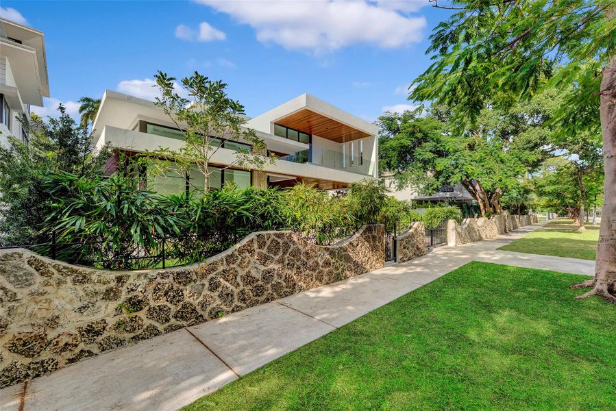 Exterior details and patio area of a home in , Miami (Image 49). Exterior details and patio area of a home in , Miami (Image 49).