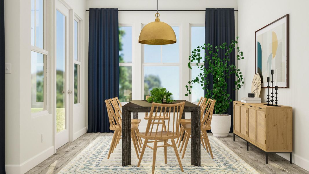 Furnished interior view inside a new home in Horizons at Summers Corner | 55+, Summerville (Image 4).