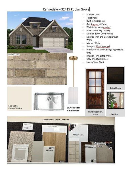 Sample of building materials used in homes in , Spring (Image 3).